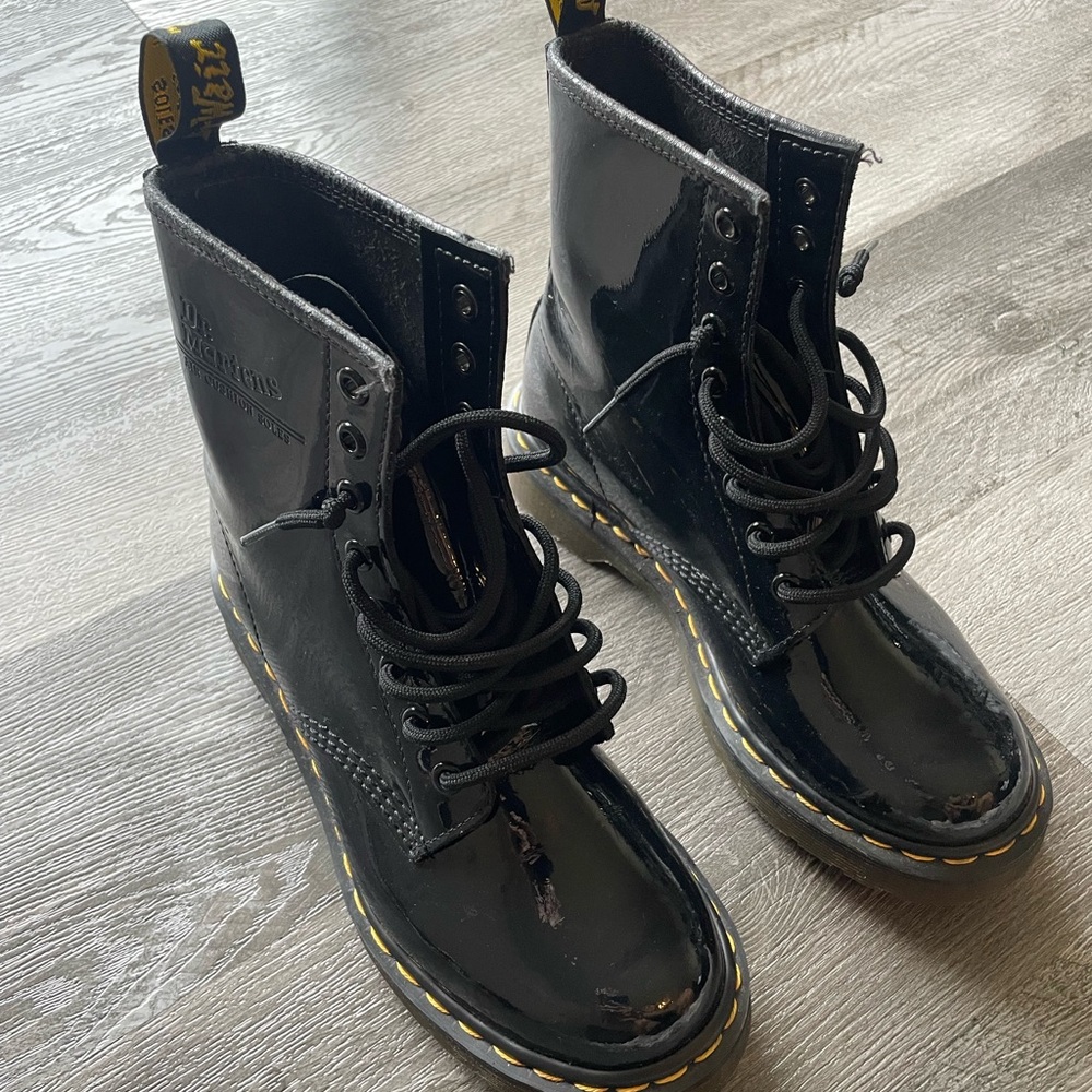 Patent leather women’s Doc Martens